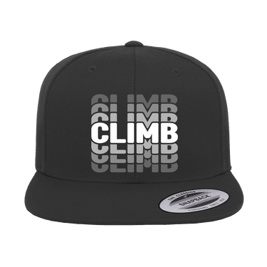 Climmmmmb Printed Flat Bill Cap